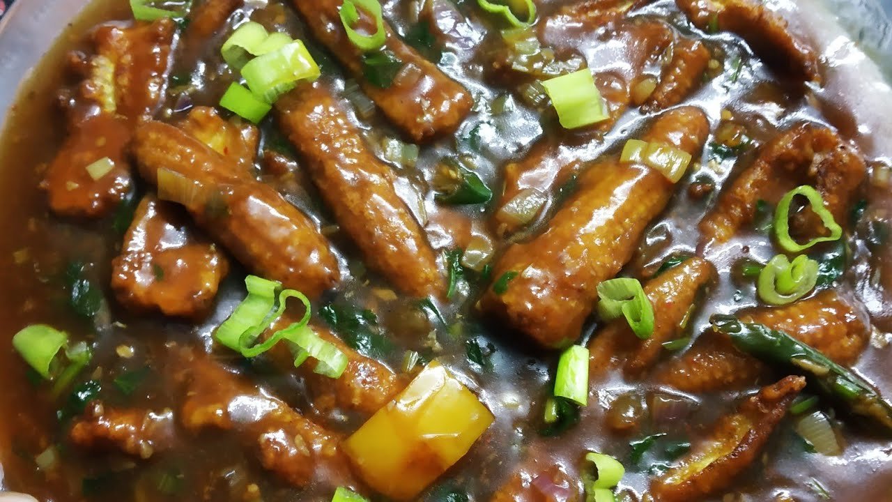 Babycorn Manchurian (Gravy)