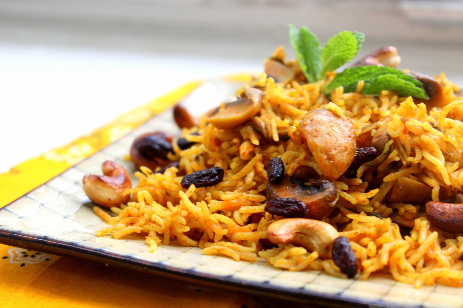 Mushroom Biriyani